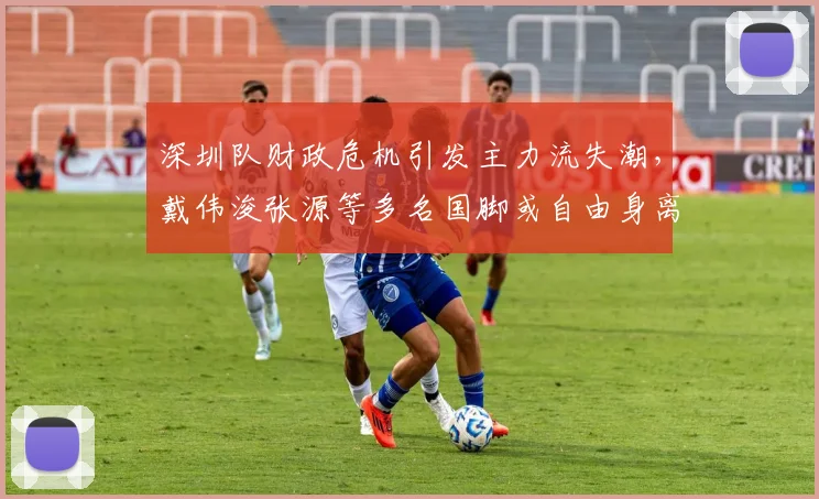 深圳队财政危机引发主力流失潮，戴伟浚张源等多名国脚或自由身离队